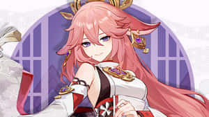 Banner Of Yae Miko Pfp Wallpaper