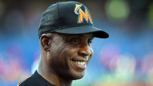 Barry Bonds With Black Cap Wallpaper