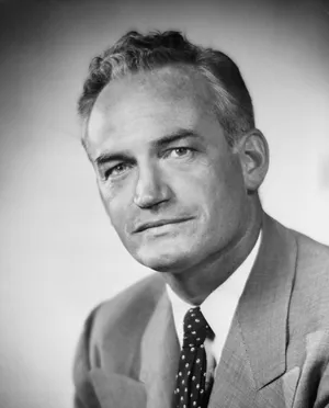 Barry Goldwater Portrait Blackand White Wallpaper