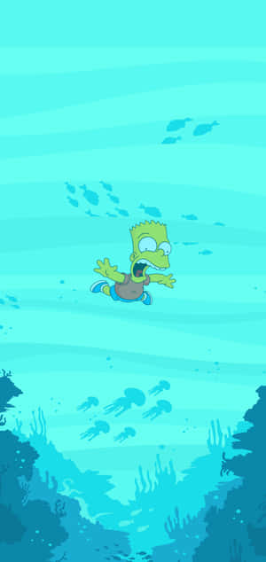 Bart Simpson Against The Night Sky Wallpaper