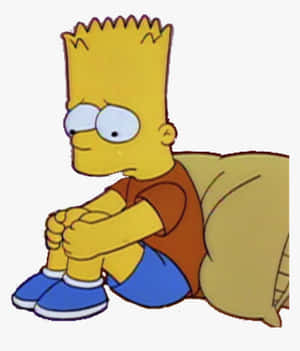 “bart Simpson Crying In Distress” Wallpaper