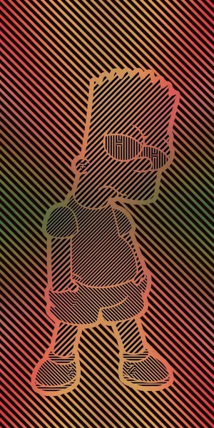 Bart Simpson Discovers A Trippy World Wallpaper