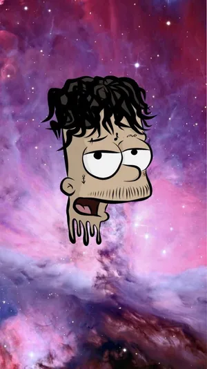 Bart Simpson Head Dope Cartoon Wallpaper