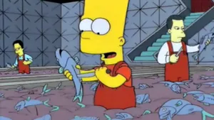 Bart Simpson Weed Fishing Wallpaper