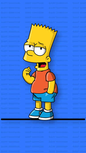 Bart Simpson Weed Hair Casual Wallpaper