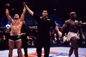 Bas Rutten And Kevin Randleman Fight Wallpaper