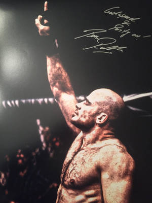 Bas Rutten Autograph Poster Wallpaper