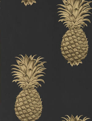 Bask In The Sweetness Of Pineapples Set Against A Backdrop Of Black Wallpaper
