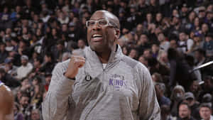 Basketball Coach Celebration Moment Wallpaper