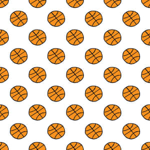 Basketball Pattern Background Wallpaper