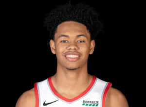 Basketball Player Portrait Anfernee Simons Wallpaper