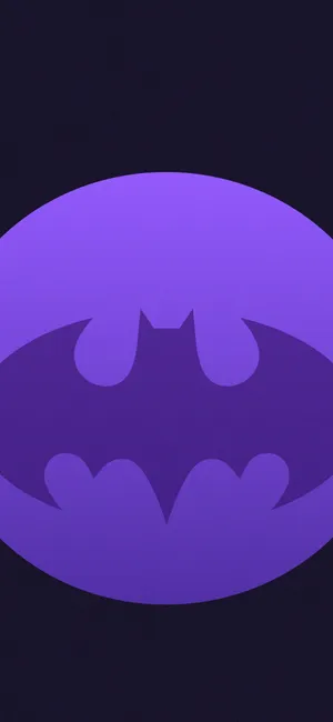 Bat Signal Dark Purple And Black Wallpaper