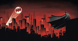 Bat Signal Lighting Up The Sky Wallpaper