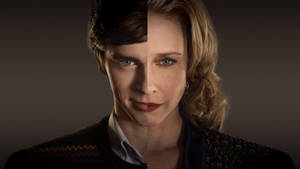 Bates Motel Half Face Norma And Norman Portrait Wallpaper