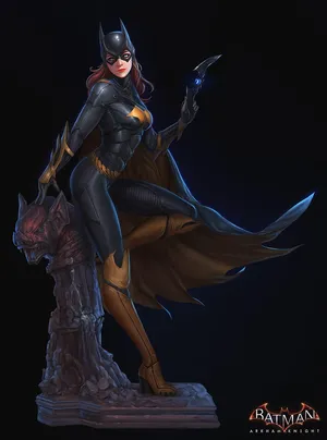 Batgirl Poster From Batman Arkham Knight Iphone Wallpaper