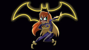 Batgirl Strikes A Pose From Dc Superhero Girls Wallpaper