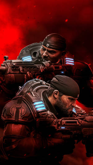 Batista And Fenix Gears 5 Phone Wallpaper