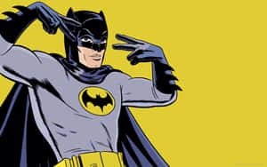 Batman Aesthetic Doing Peace Sign Wallpaper