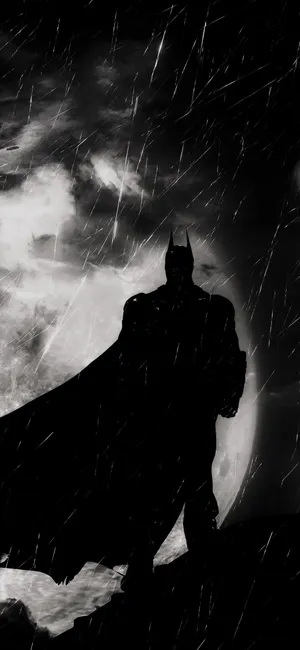 Batman Aesthetic In Black And White Wallpaper