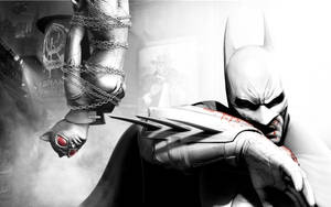 Batman Arkham City Catwoman Hanging Wallpaper