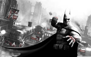 Batman Arkham City Red Art Wallpaper