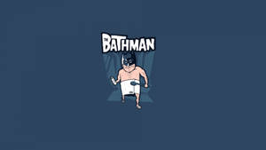 Batman Bath Funny Desktop Wallpaper