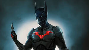 Batman Beyond Takes Down Gotham's Most Notorious Evil With A Batman Arkham Knight Batarang Wallpaper