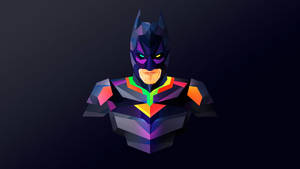 Batman In A Geometric Universe Wallpaper