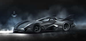 Batman Monster Car White Fog Wallpaper