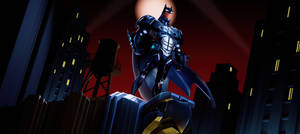 Batman Night City Animated Desktop Wallpaper