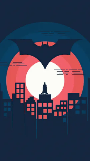 Batman Signali Phone Wallpaper Wallpaper