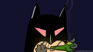 Batman Smoking Blunt Wallpaper