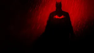 Batman Standing In Heroic Pose Wallpaper