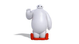 Baymax Waving Hello In Big Hero 6 Wallpaper