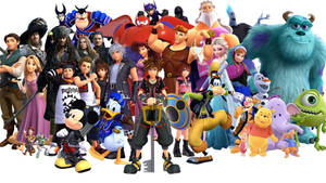 Be Immersed In The World Of Disney And Pixar With Kingdom Hearts 3 Wallpaper