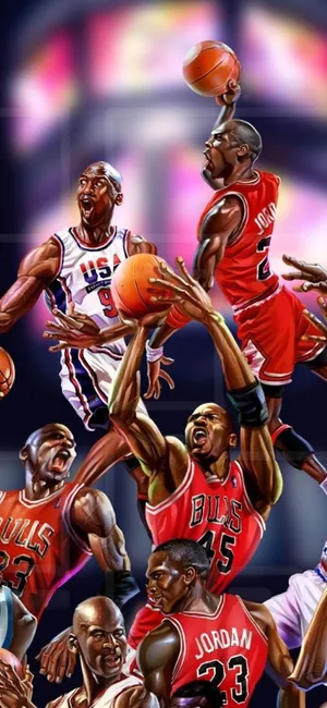Be Like Mike: Michael Jordan On An Iphone Wallpaper
