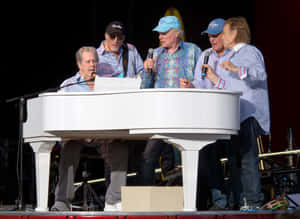 Beach Boys Singing In Concert 2012 Wallpaper