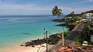 Beach By The Capital Moroni Comoros Wallpaper