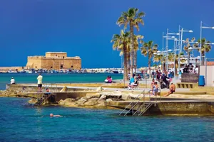 Beach In Paphos Wallpaper