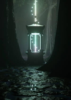 Beam Of Light Portal Wallpaper