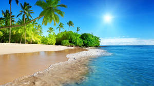 Beautiful 1920x1080 Hd Summer Shore Wallpaper