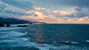 “beautiful And Tranquil Ocean” Wallpaper