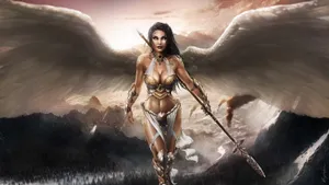Beautiful Angels Warrior Wallpaper