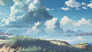 Beautiful Anime Scenery By Makoto Shinkai Wallpaper