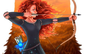 Beautiful Archer Merida Art Wallpaper