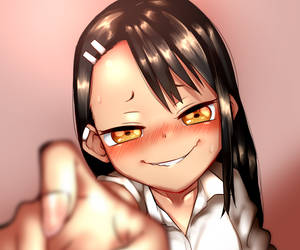 Beautiful Blushing Nagatoro Art Wallpaper