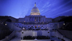 Beautiful Capitol Hill At Night Wallpaper