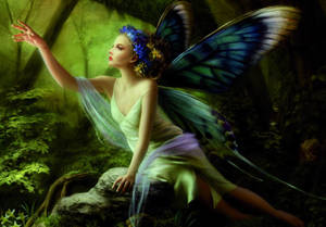 Beautiful Cute Fairy Art Wallpaper