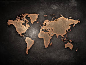 Beautiful Global Diversity - High-resolution World Map Desktop Background Wallpaper