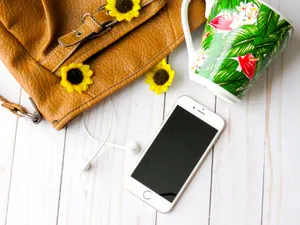Beautiful Iphone Girly Flat Lay Wallpaper